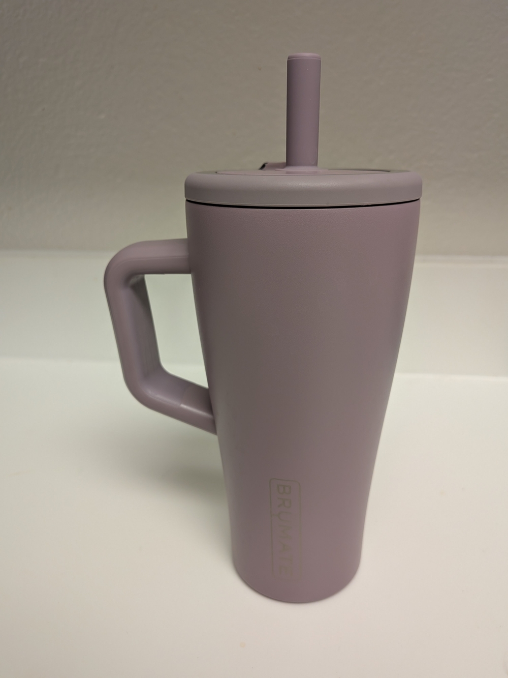 Brumate Matte Lavender Travel Tumbler with Handle and Straw